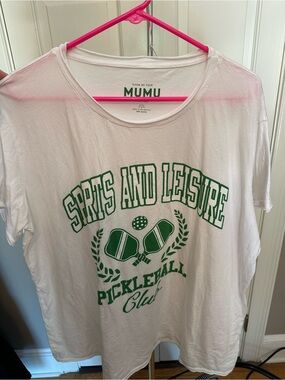 Show Me Your MuMu White Pickleball Tee